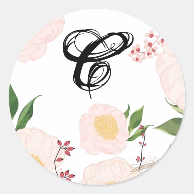 20 - 1.5 Sellos para sobres Flores blancas de flor (Anverso)