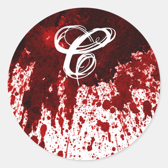 20 - 1,5 Sellos para sobres Gótico de Vampiro con  (Anverso)