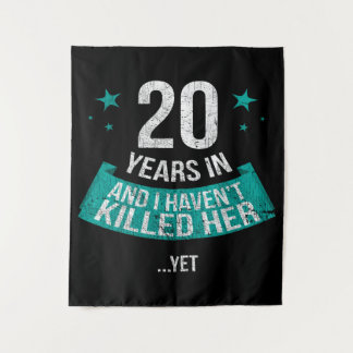 20 años de aniversario de bodas | tapiz de regalo 