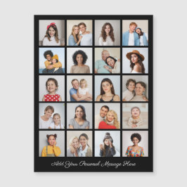20 Collage de fotos Añadir tu tarjeta magnética de
