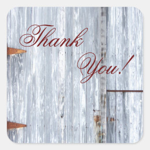 20 Gracias Pegatinas White Wash Wood Barn Door Co