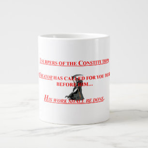 20 onzas. La taza de café con los usurpadores se