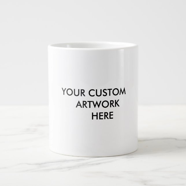 20 onzas. Personalizable ENORME de la TAZA de CAFÉ (Frente)