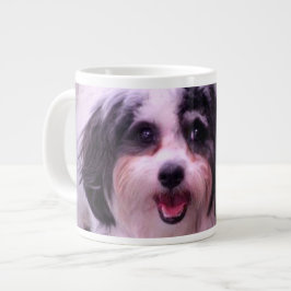 20 onzas. Taza enorme con la foto del perro
