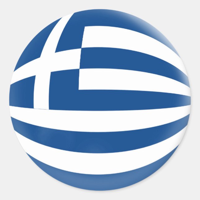 20 pequeños pegatinas bandera de Grecia (Anverso)
