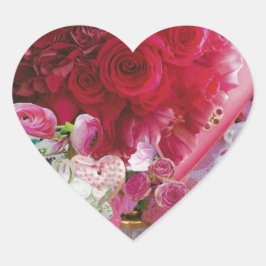 20 Rosas Pegatinas con China Teacup