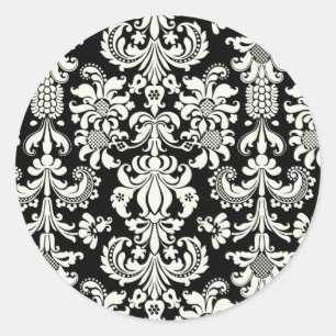 20 Sello para sobres de matrimonio negro/blanco Da