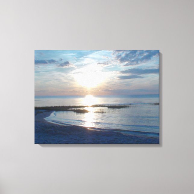 20" x 16" Lienzo envuelto playa de Cape Cod (Anverso)