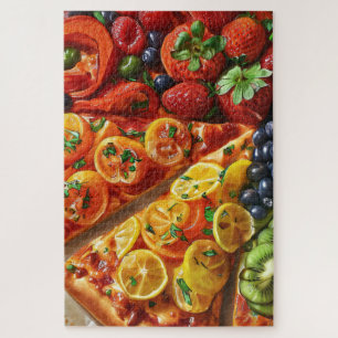 20" x 30", Rompecabezas de rompecabezas de pizza d