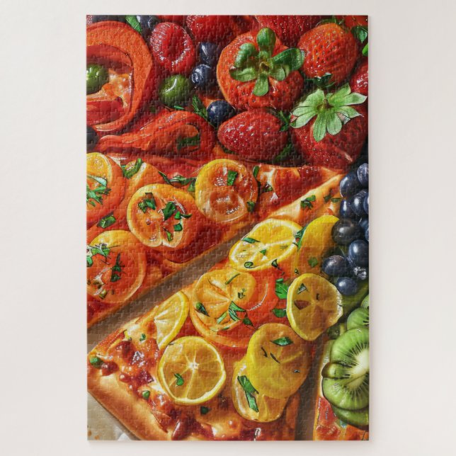 20" x 30", Rompecabezas de rompecabezas de pizza d (Vertical)
