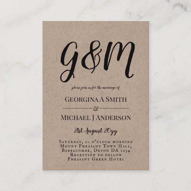 20 x Invitaciones a matrimonio de FOTO con ENVL. (Anverso)