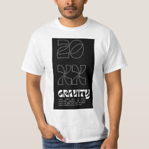 20 XX DISEÑO GRAVITY B&W EN Camiseta