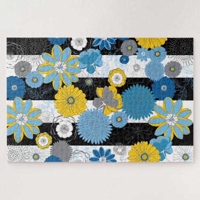 20x30 Gran rompecabezas floral para personas de co (Horizontal)