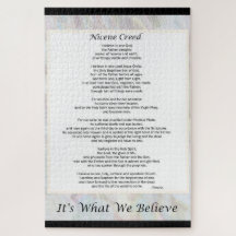 20x30" Gran rompecabezas Nicene Creed 1014 Pieza