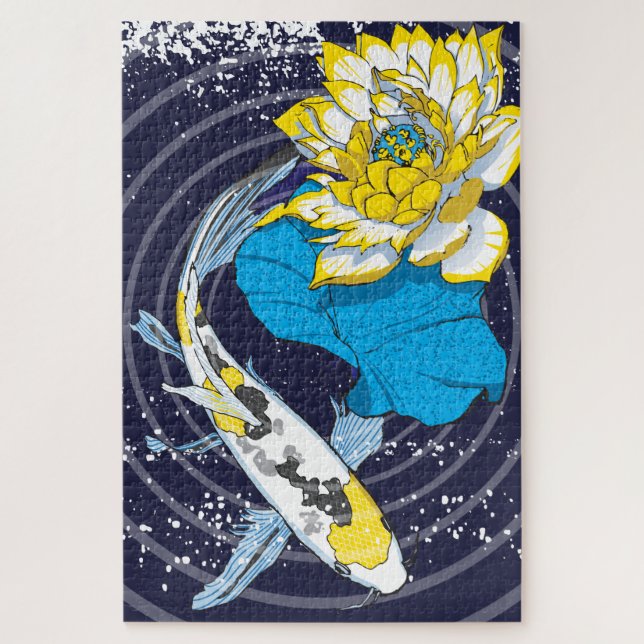 20x30 Koi y rompecabezas de Lotus para personas de (Vertical)