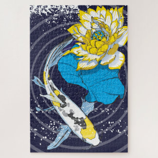 20x30 Koi y rompecabezas de Lotus para personas de