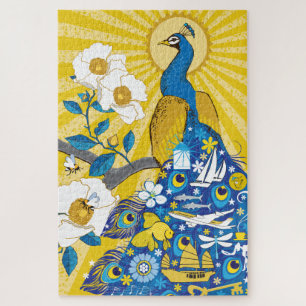 20x30 Peacock Puzzle for Colorblind People