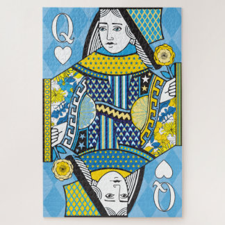 20x30 Reina del rompecabezas del corazón para pers