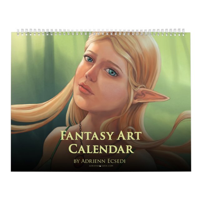 20XX Calendario de arte de la fantasía de Adrienn  (Tapa)