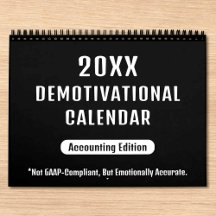20XX Calendario Demotivacional de Paredes para Con