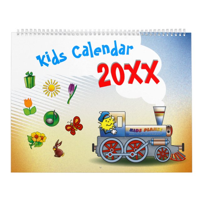 20XX - Calendario infantil colorido (Tapa)