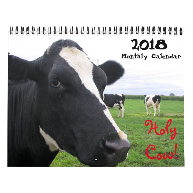 20XX Calendario mensual de paredes de vacas Cumbre (Tapa)
