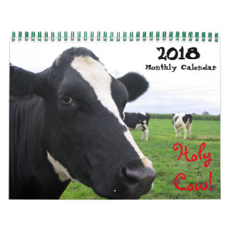 20XX Calendario mensual de paredes de vacas Cumbre