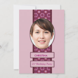 21ª foto y nombre de la invitación a la fiesta de 