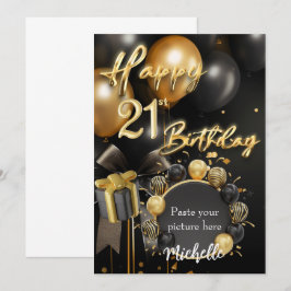 21ª plantilla de tarjeta de invitación por cumplea