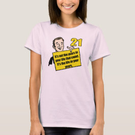 21.ª Camiseta De Regalos De Cumpleaños