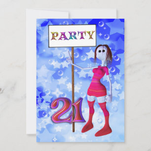 21.ª invitación a la junta de fiestas de cumpleaño