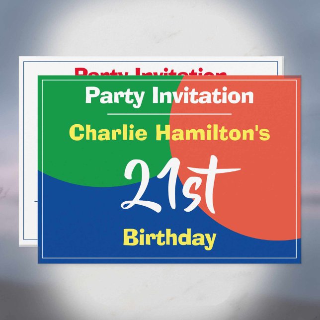 21.ª Invitación de cumpleaños (Subido por el creador)