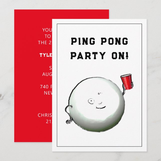 21.ª invitaciones a fiestas de cumpleaños (Anverso / Reverso)