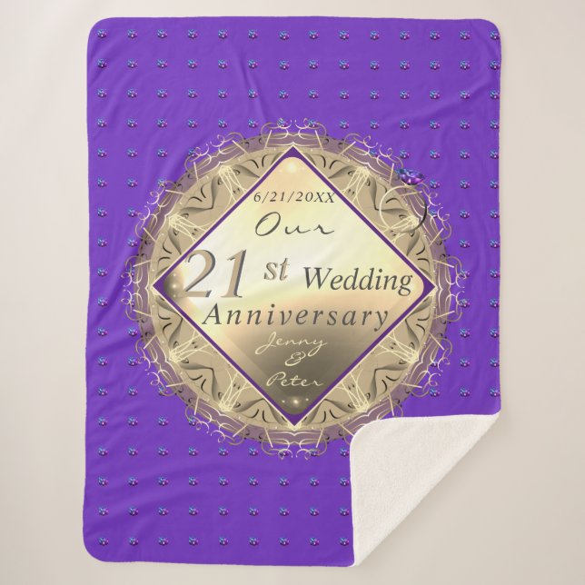 21.ª manta Sherpa de Brass & Iolite (Anverso)