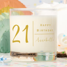 21 cumpleaños | Oro contemporáneo personalizado