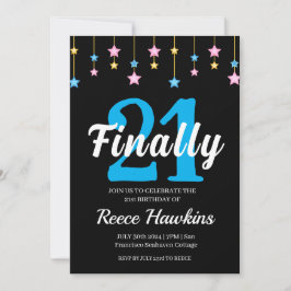 21 invitaciones de cumpleaños modernas en blanco y