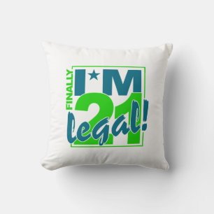 21 y almohada de lanzamiento legal