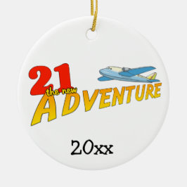 21El nuevo ornamento del avión de aventura Keepsak