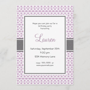 21o Invitación del cumpleaños