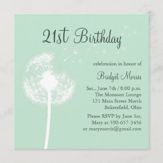 21ra invitación del cumpleaños de recuerdos en