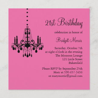 21ra invitación del cumpleaños del damasco y de