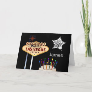 21ra tarjeta de cumpleaños de Las Vegas