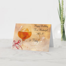 21ra TARJETA de CUMPLEAÑOS del HIJO