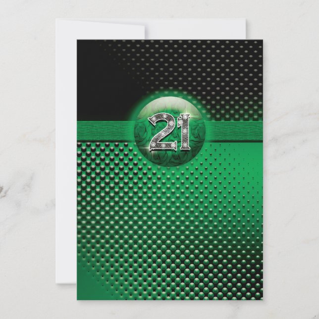 21ras invitaciones de la fiesta de cumpleaños - (Anverso)