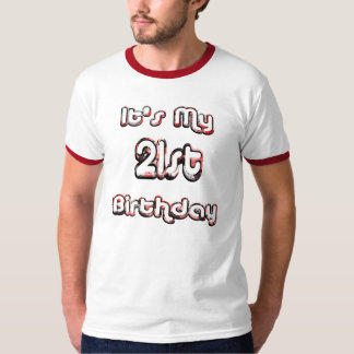 21ro Camisa de consumición del cumpleaños