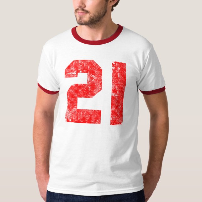 21ro Camiseta de los regalos de cumpleaños (Anverso)
