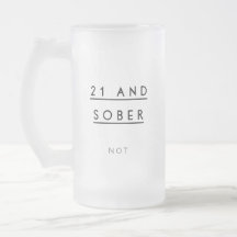 21ro Taza de cerveza del cumpleaños