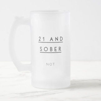 21ro Taza de cerveza del cumpleaños