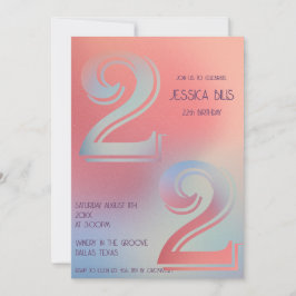 22.ª invitación de cumpleaños