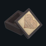 22.º Aniversario Boda Caja de Regalos de Cobre<br><div class="desc">Un bonito y simple diseño de corazón rosa que dice exactamente lo que quieres honrar sus 22 años de matrimonio en una caja de regalo? ¡Entonces tal vez mi original gráfico rosa con este viejo matiz de cobre es sólo la cosa!</div>